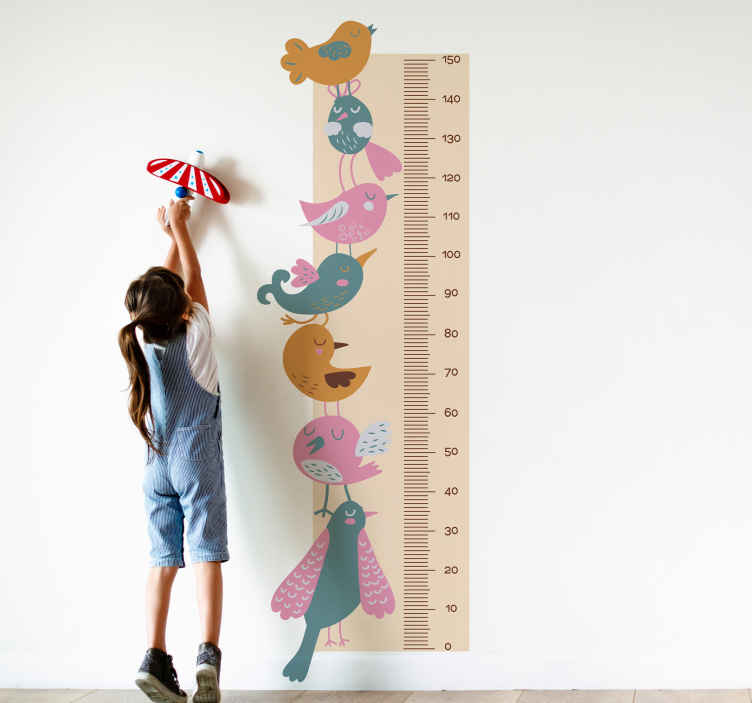 TOYANDONA 2 Sheets Baby Height Chart Wall Sticker Butterfly Growth Chart Height Measurement Ruler Decal Height Chart For Baby Kid