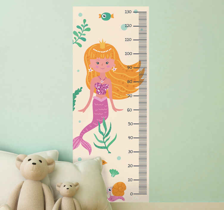 Height chart bubbles height chart decal TenStickers