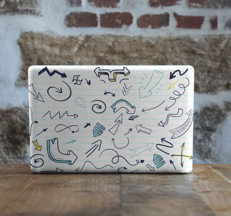 Pegatina para portátiles Flechas dibujadas - diseño