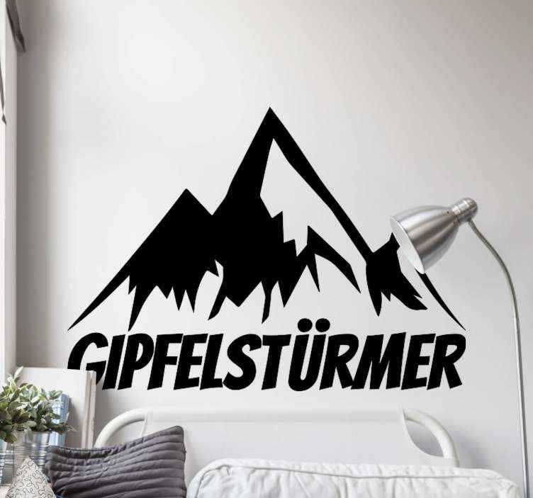 Wandtattoo Natur Berg gipfelstürmer - TenStickers