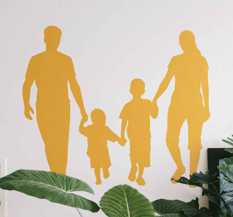 幸せな家族の家具のステッカー Tenstickers