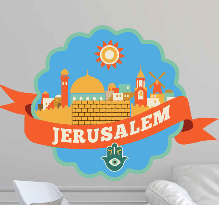 Israel Jerusalem country sticker - TenStickers