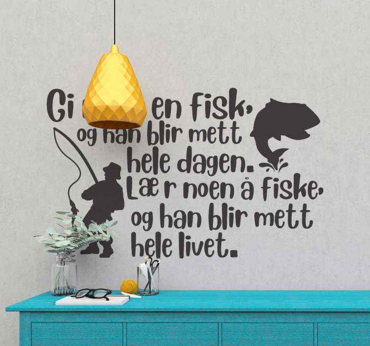 Norsk sitat gir kontra undervisning sticker - Tenstickers