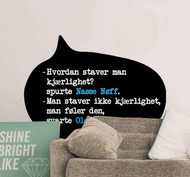 Hvordan å stave kjærlighet wallstickers sitater - Tenstickers