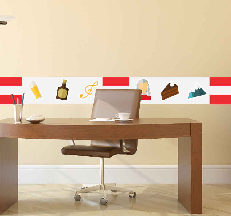 Bordüre selbstklebend österreich lederhosen - TenStickers