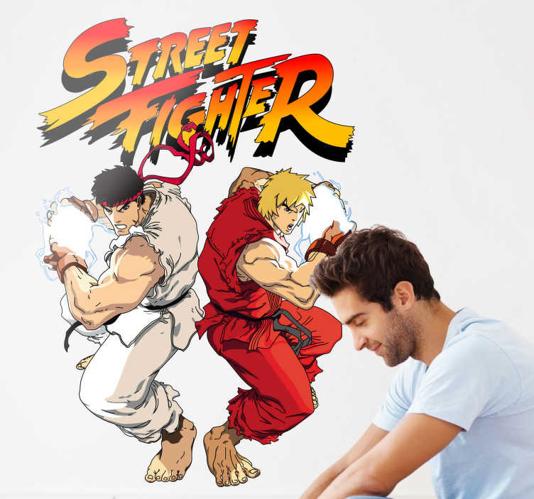 Sticker jeu street fighter