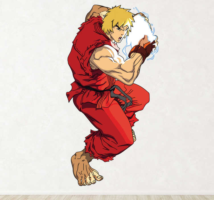 Sticker jeu Ken street fighter
