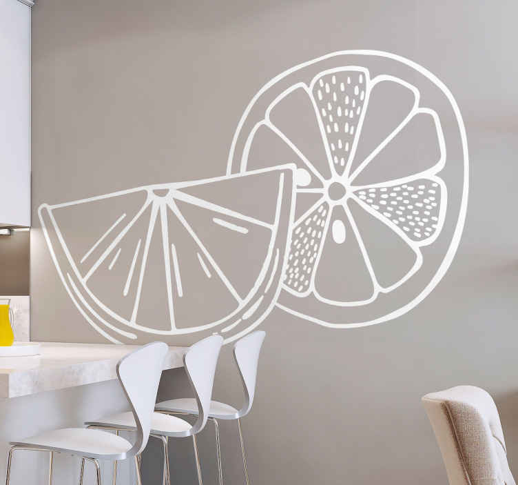 Citrus fruits vinyl wall decal TenStickers