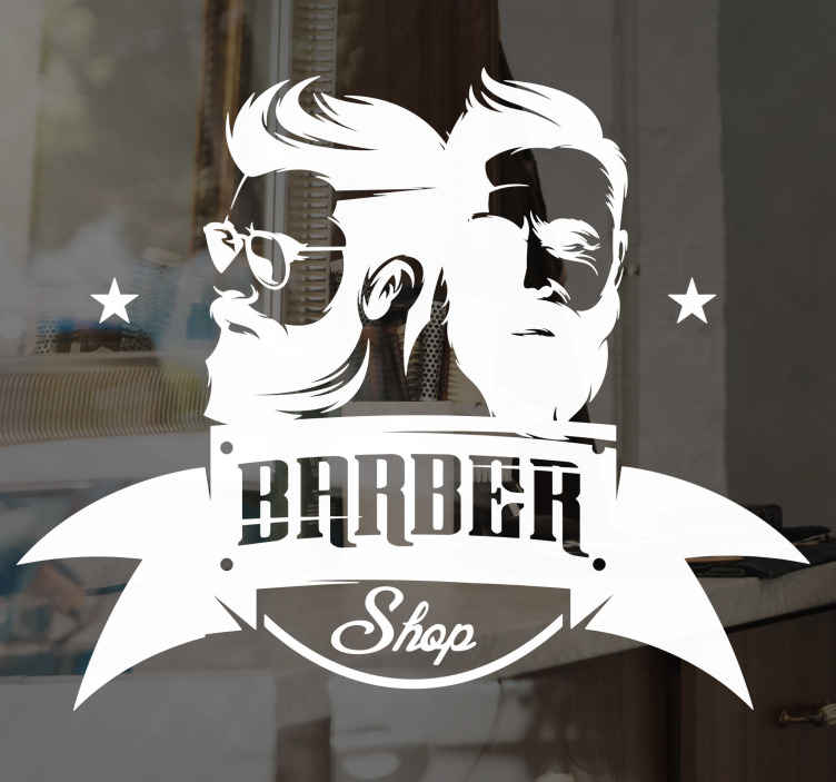 Barber Shop Schere Salon Wand Fenster Laden Abziehbild Kunst Jede Farbe Größe 
