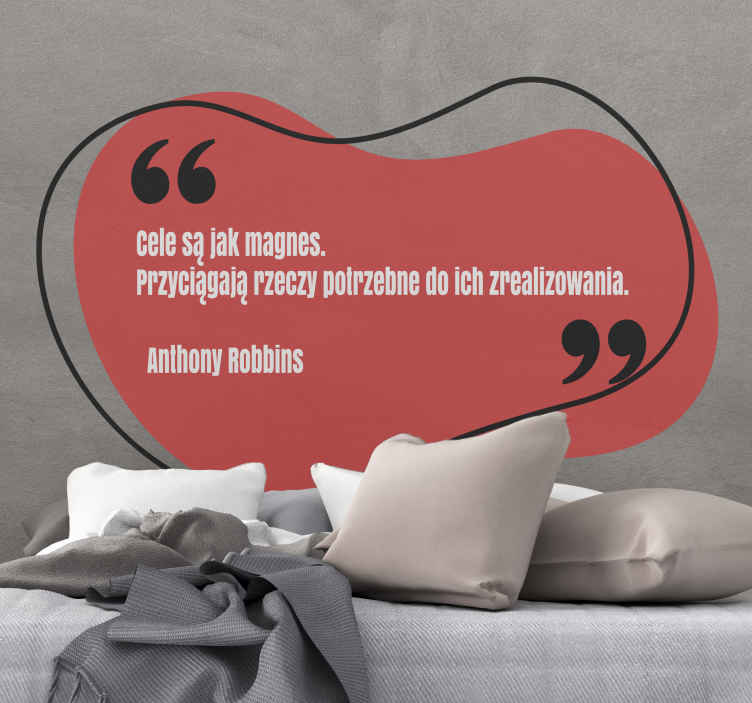 Naklejka na ścianę cytat Tonny Robbins - TenStickers