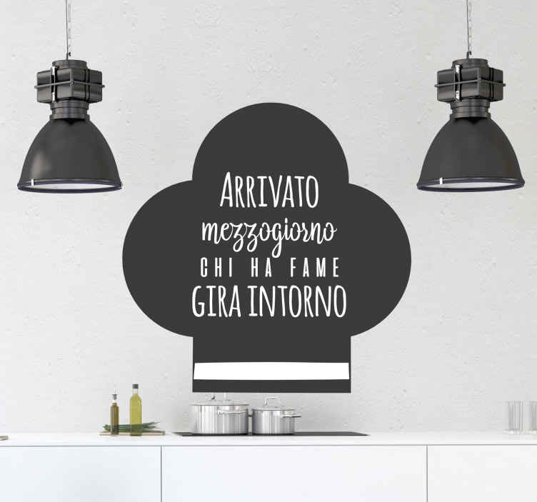 Sticker cucina Amo la cucina italiana