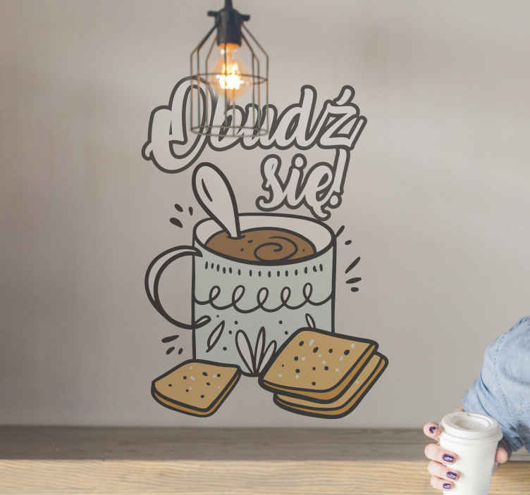 Naklejka na ścianę polskie napisy Obudź się! - TenStickers