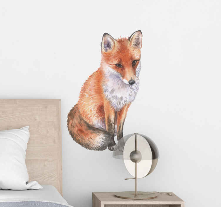 Stickers Muraux Animaux des Bois Arbre Autocollants Muraux Mural Stickers  Ours Cerf Renard pour Chambre Enfants