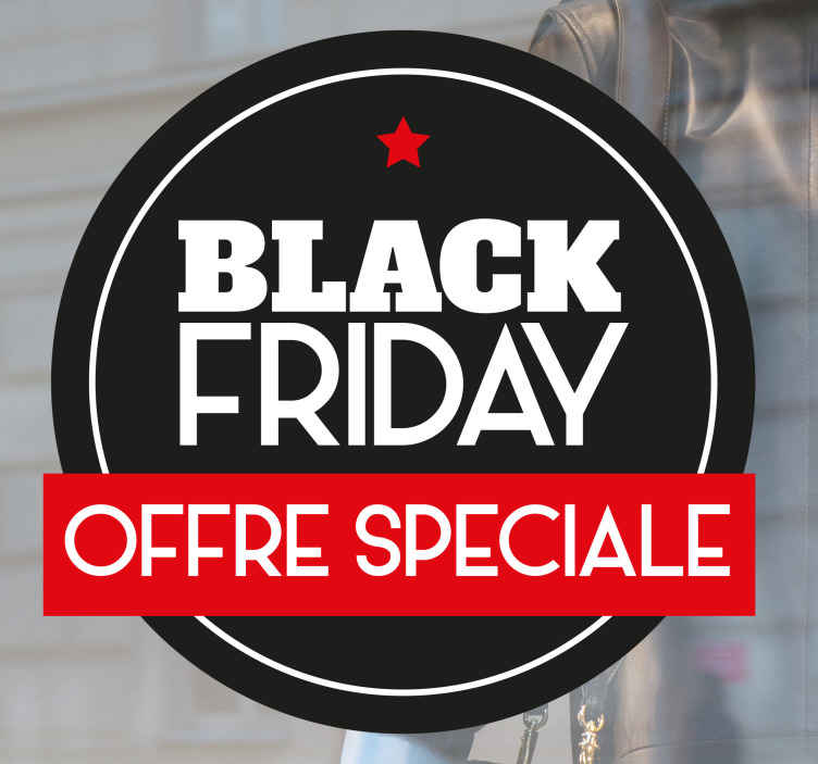 Sticker Êvenement Offre spéciale vendredi noir - TenStickers