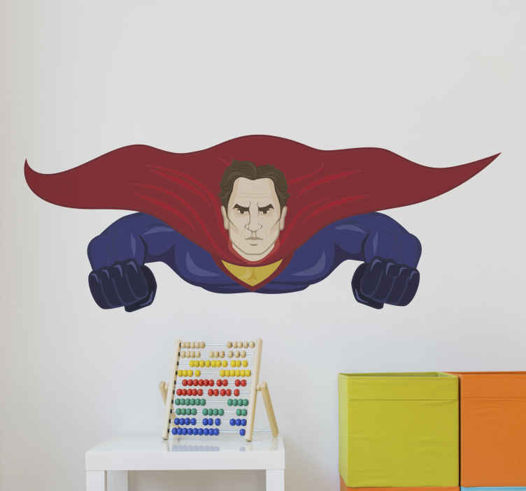 Wandtattoo Kinder Superman Fliegt Tenstickers