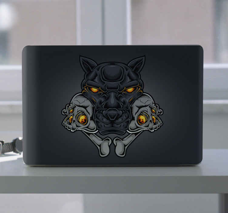 Cap de panteră craniu skin-uri pentru laptop - TenStickers