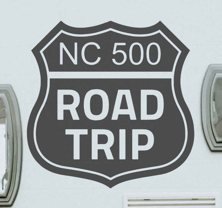 Scotland road trip car sticker TenStickers