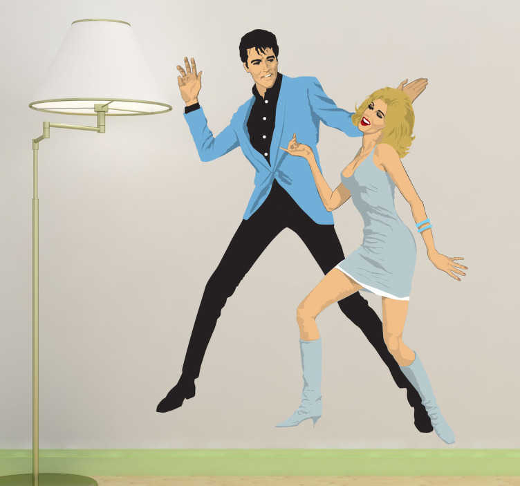 Autocollant mural Presley Sinatra