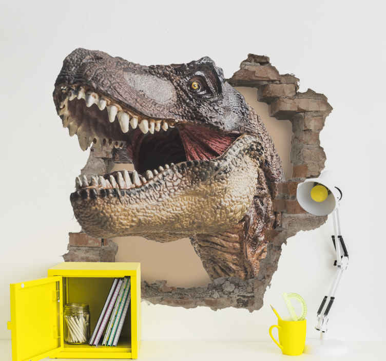 Tapete t-rex de vinil personalizado realista - TenStickers