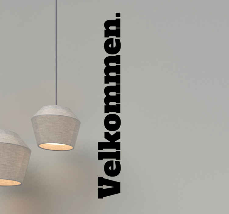Velkommen vertikale wallstickers tilbud - Tenstickers