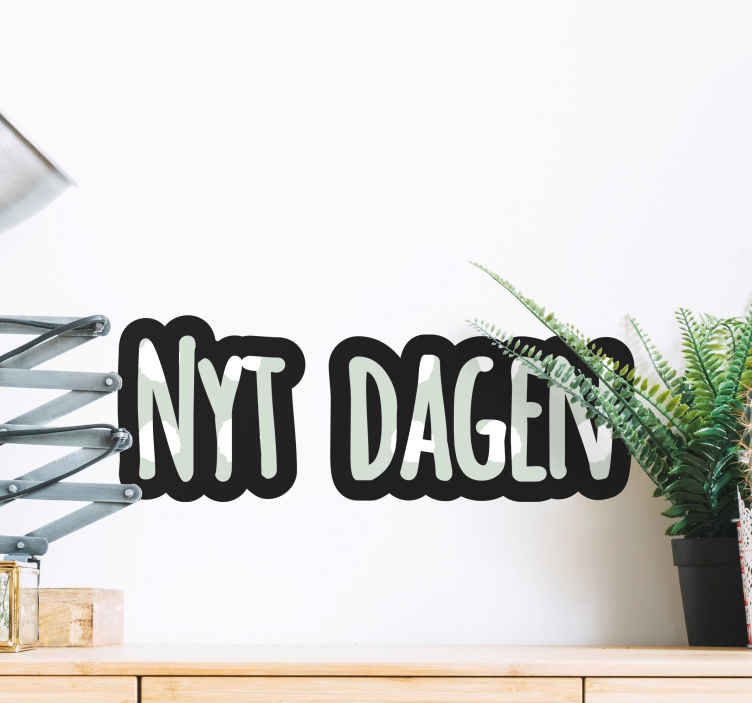 Nyt i dag motiverende vegg klistremerker sitater - Tenstickers