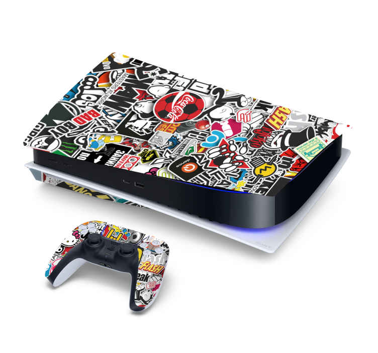 Sticker PS5 bataille de jeu vidéo - TenStickers
