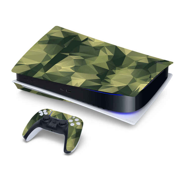 камуфляж войны playstation 5 наклейки - TenStickers