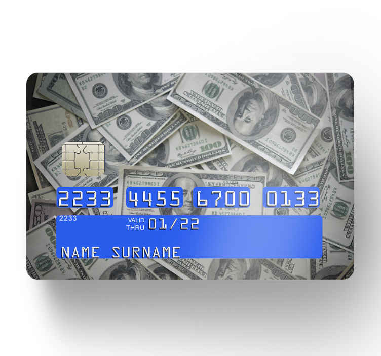 One Dollar - Kreditkarten Aufkleber – Passgenaue Aufkleber – Differenzieren  und dekorieren Sie Ihre Bankkarte nach Ihren Wünschen !!