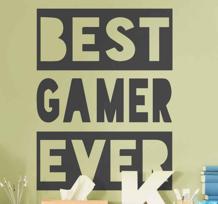 Location wall sticker bold gamer declaration - TenStickers