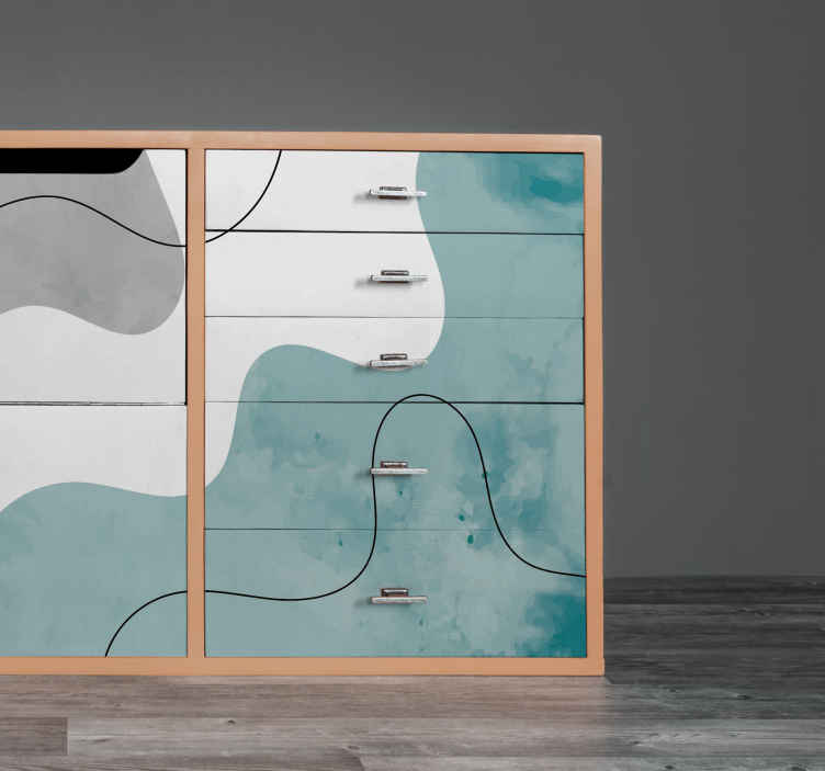 Vinilo mueble Formas de acuarela - vinilos para muebles