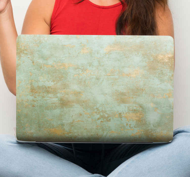 Laptop skin textured mint finish - TenStickers