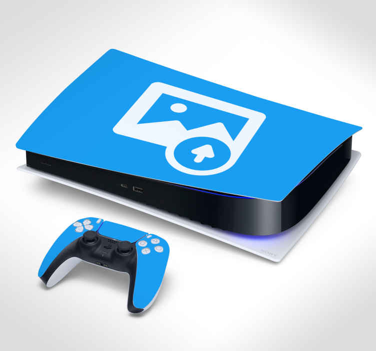 Blue Flames PS5 Skin Stickers Full Body Vinyl Skins Wrap Decals Cover for PS5 Disc Edition Console & Controllers 