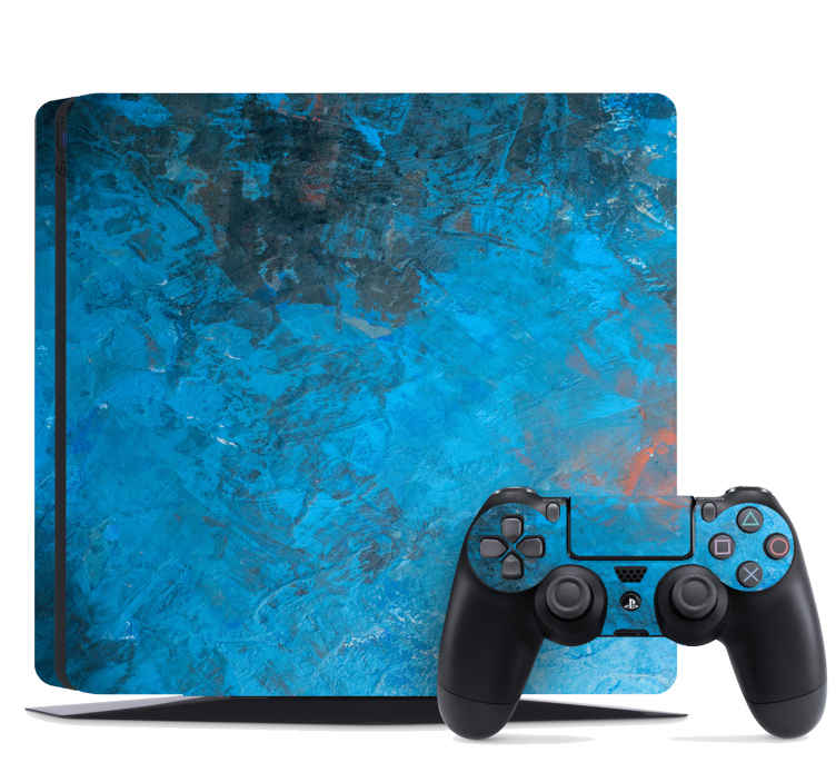 Vinil Skin para PS4 Fogo azul - TenStickers