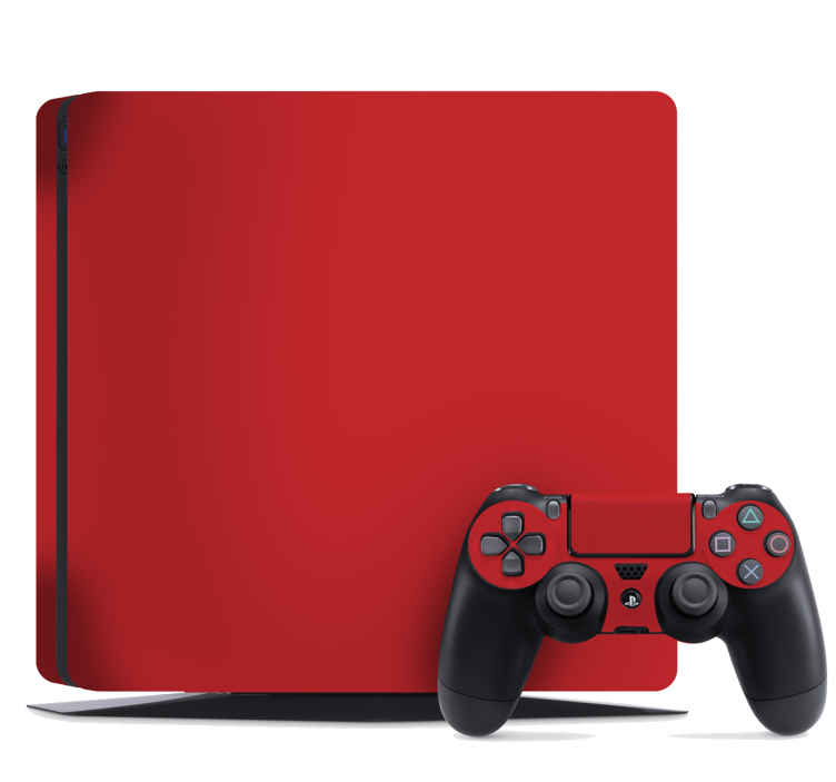 Ps4 solid rød playstation klistermærker -