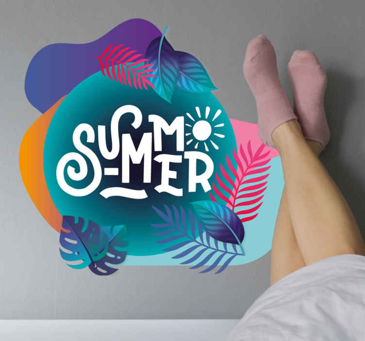 Hayvan Çıkartması yazlık tropikal havası - TenStickers