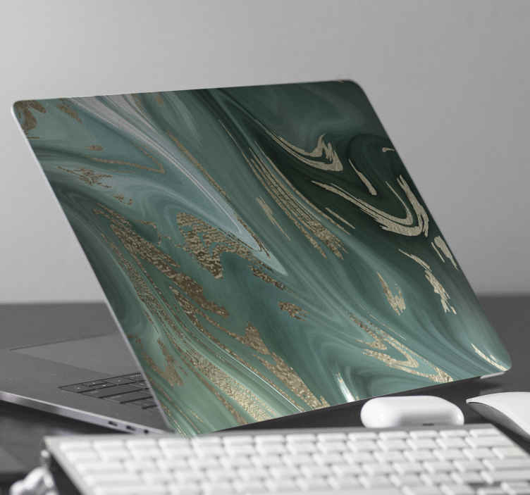 Laptop Folie Aufkleber Sticker 13-17Zoll Skin hochwertig Marmor Graublau  LP77