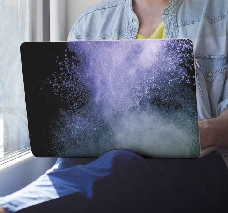 Autocolant pentru laptop model fum colorat - TenStickers