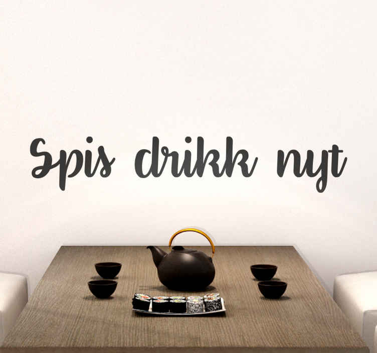 Spis drikke nyt tilbud på vegg klistremerker - Tenstickers