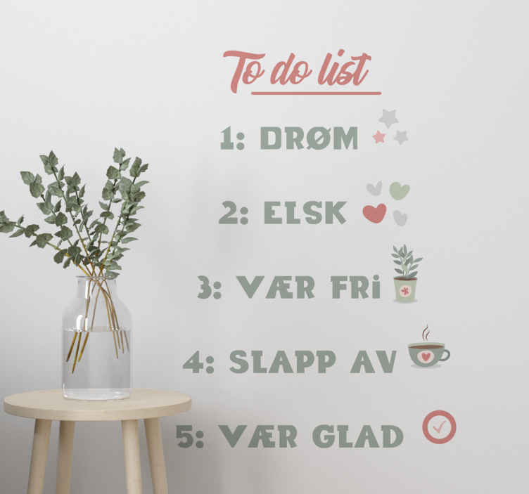 å gjøre liste sitat wallstickers tilbud - Tenstickers