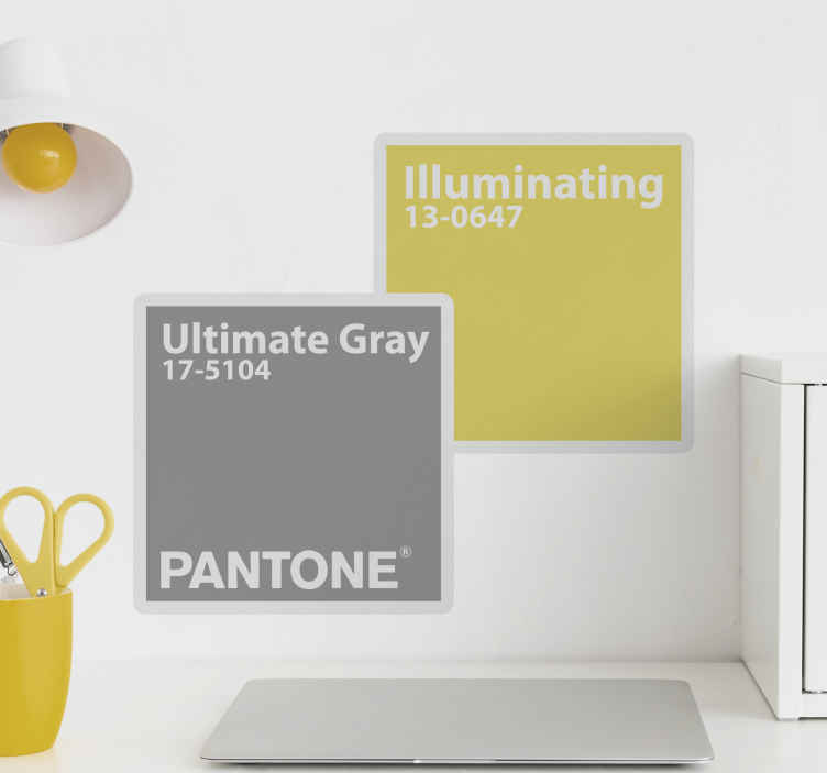 Decoratie sticker locaties kleurstaaldisplay - TenStickers