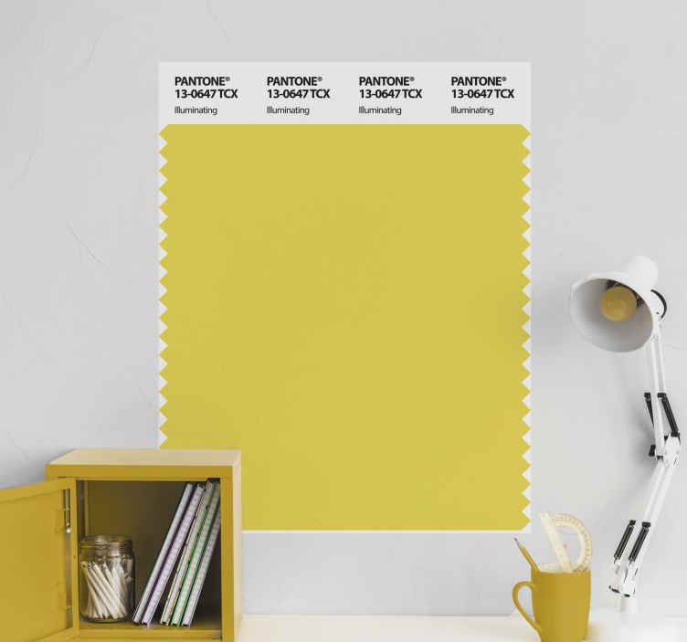 Decoratie sticker locaties verlichtend geel voorbeeld - TenStickers