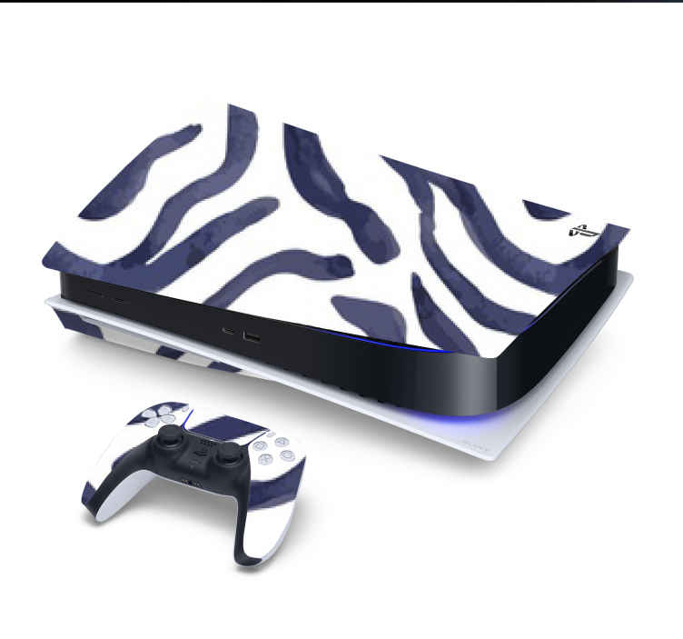акварель животных печати playstation 5 наклейка - TenStickers