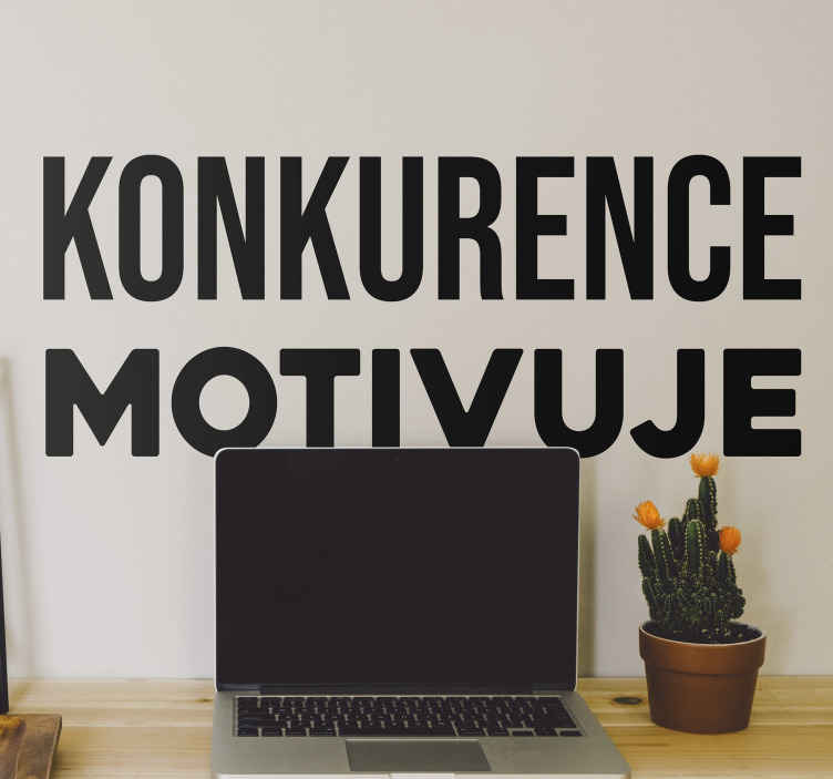 Soutěžní motivační inspirativní obtisk - TenStickers