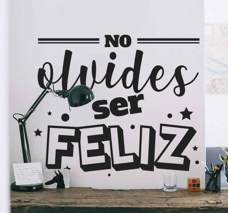 vinilos frases cocina - vinilo receta felicidad - Murales de pared