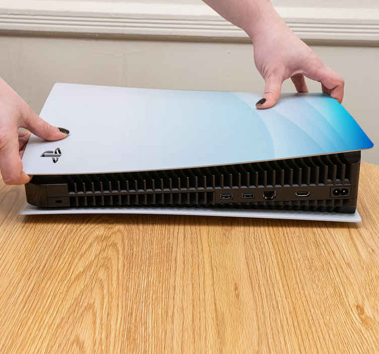 Ps5 skin blue gradient cover - TenStickers