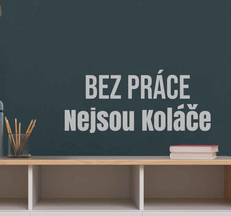 žádná bolest, žádný zisk inspirativní citát samolepka - TenStickers