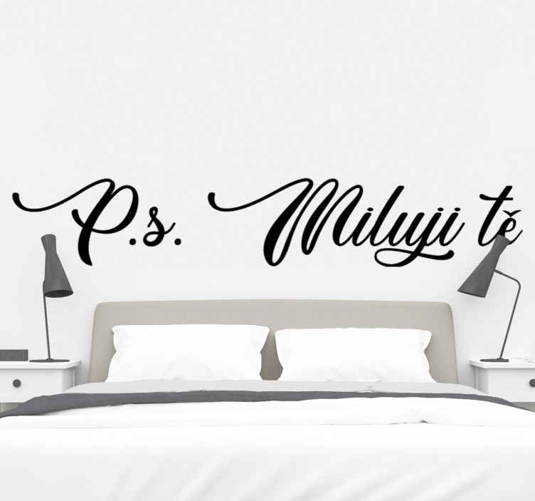 Ps miluji tě miluji vinylovou nálepku - TenStickers