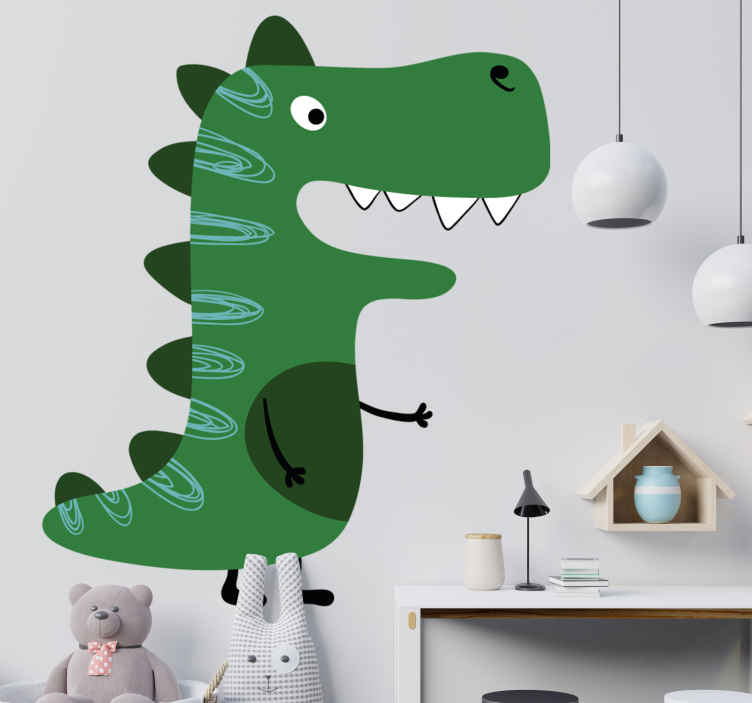 Autocolantes de dragões e dinossauros Desenho animado dinossauro -  TenStickers