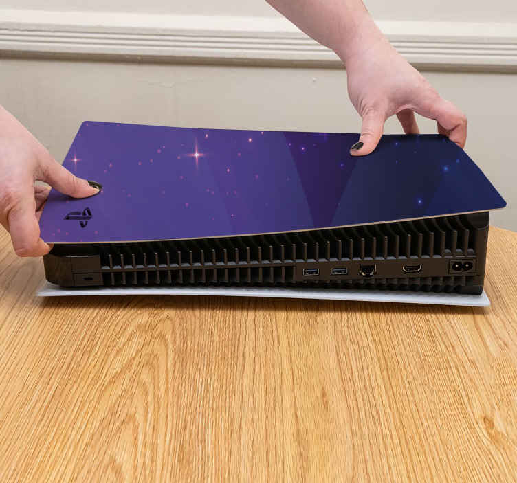 Fialová obloha ps5 vinylová samolepka - TenStickers