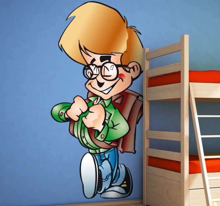 Sticker eleve enthousiaste